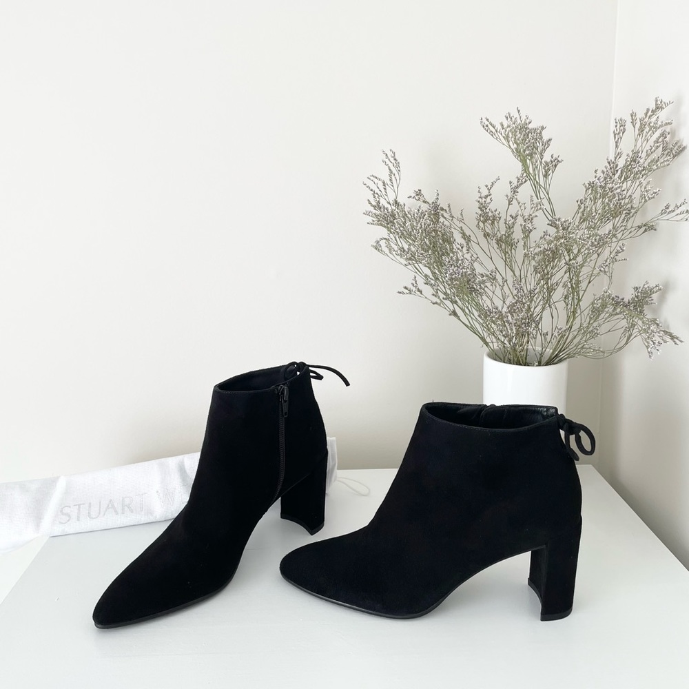 Stuart Weitzman Suede Ankle Booties